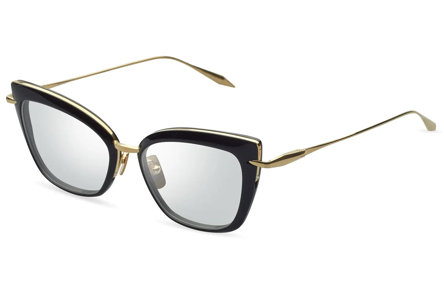 AMORLY Black - Yellow Gold - Clear eyeglasses - Glance Glasses