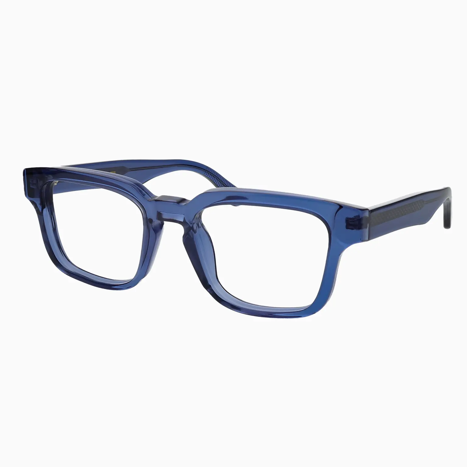 Ernesto Blue Smoke Transparent eyeglasses - Glance Glasses