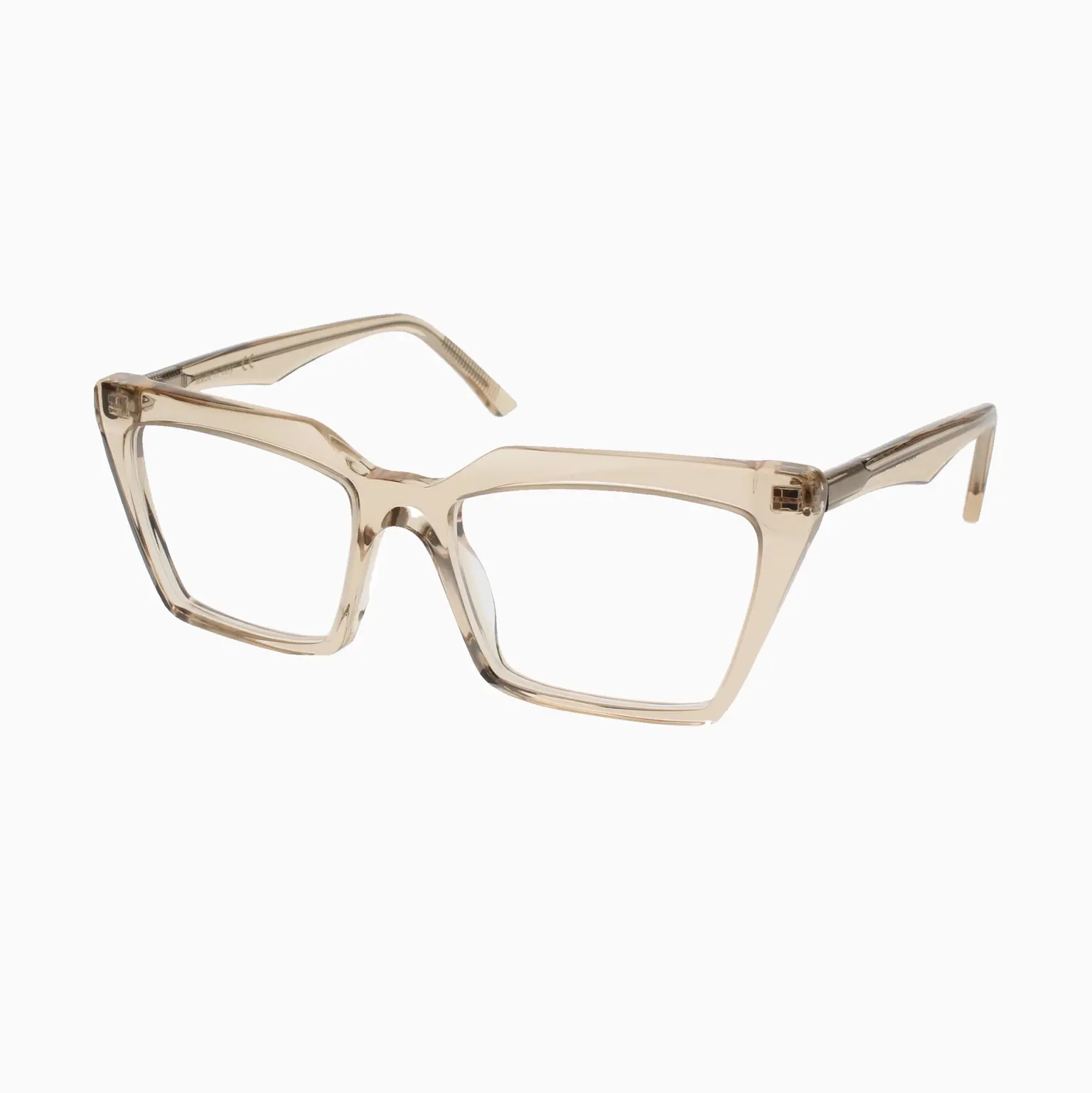Imelda Pink Champagne Transparent eyeglasses - Glance Glasses
