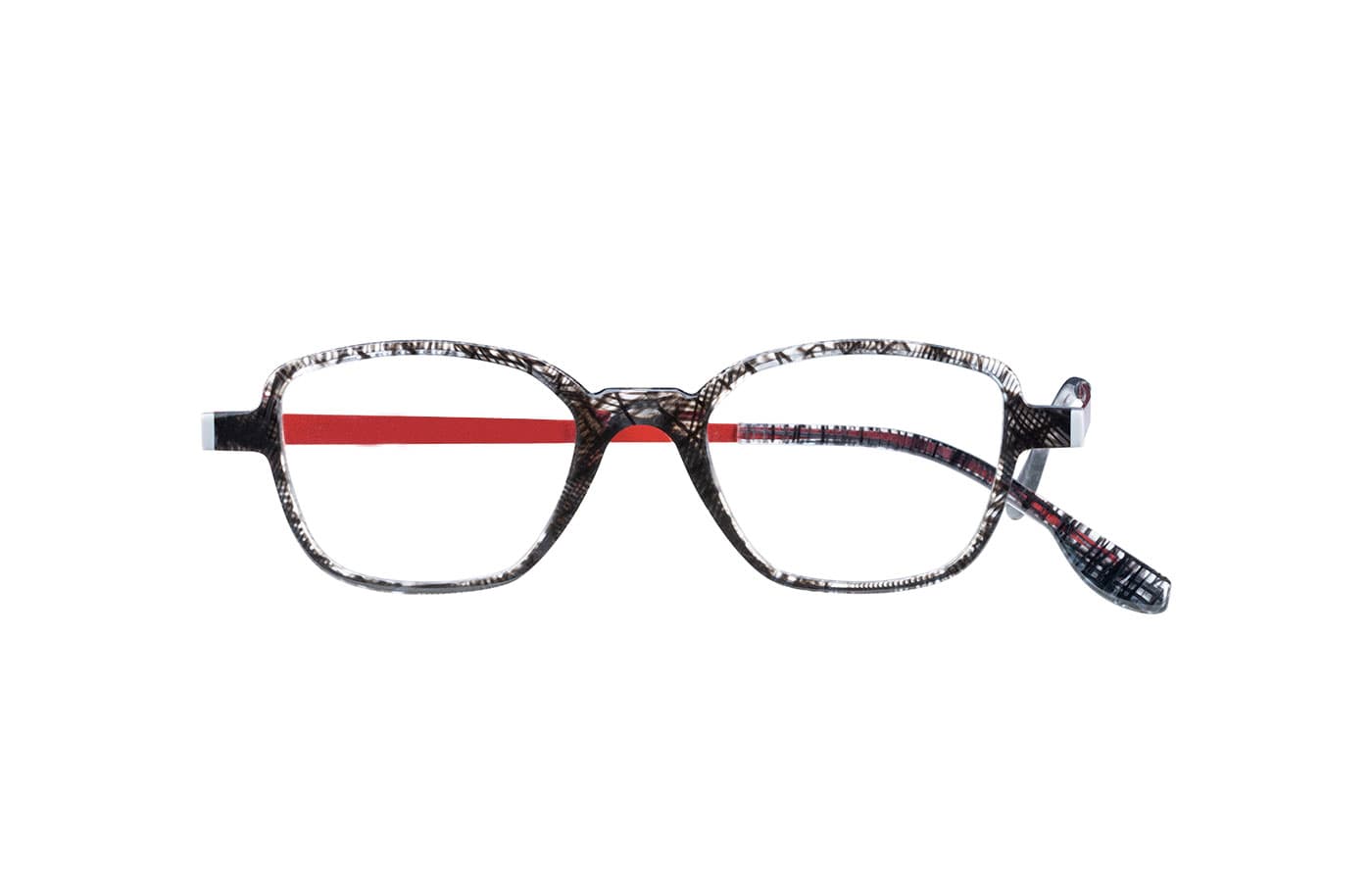 Aral 969-crystal-noir-rouge eyeglasses - Glance Glasses